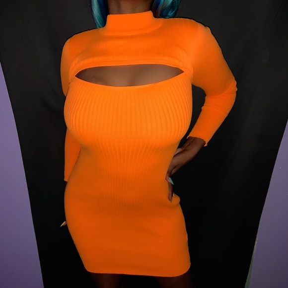 Orange CurveHim Dress - Picture 1 of 3